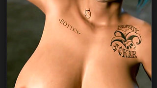 Harley Quinn on the Arkham City Runway Showing Her Thicc Tits and Ass