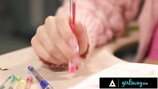 Girlsway - cougar Shay Sights teams up with teacher Reagan Foxx to discipline stepbae Demi Hawks