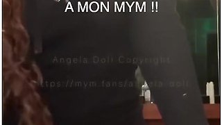 Angela Doll - Risky Challenge: Getting Fucked In The Ass By My Office Colleague In The Wc !!