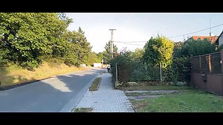 Hunt4k. sexy stunner una pixie was picked up by a stranger and was showing her jugs on front of boyfriend