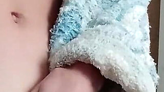 After My Bath, I Masturbate While My Parents Are Having Dinner