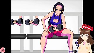 Nico Robin instructs how to do cowers on a dual pecker intrusion (Futa cartoon) - Jazziuu