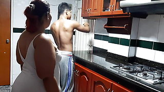 Fucking the Neighbor in the Kitchen