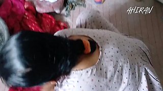 Young Stepbrother Wife Washing Clothes and Reviews Her Tight Pussy and Ass