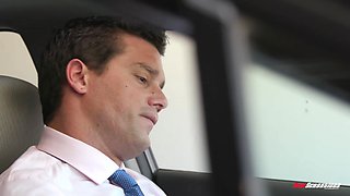 Big Tit Boss Angela Keeps Her Man