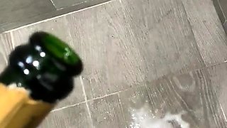 Amateur striptease and Solo masturbation