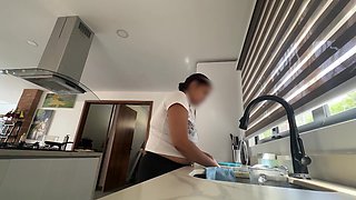 Playing with My Maid's Ass Then to the Fucking Spot Part 1