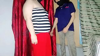 Muslim BBW Demands Anal Sex From Office Attendant For Electricity Connection - Desi Chubby Aunty Fucked Hard