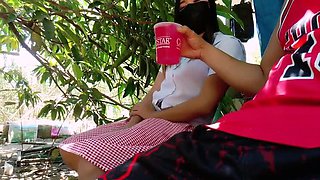 Filipina Schoolgirl Tricked by Farmers - Outdoor Creampie & Bukkake