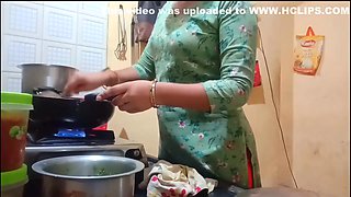 Indian Hot Wife Got Fucked While Cooking In Kitchen By Husband