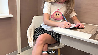 Stepdaughter Begs Stepfather to Fuck Her the Same Way He Fucked Her Stepmother - Russian Amateur with Dialogue and English Subti