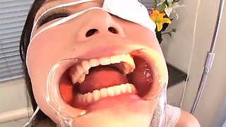 Asian cutie deepthroats a hard shaft and gets nailed rough