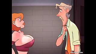 Hot MILF Gets Bullied and Fucked Hard in Animated Hentai Sex