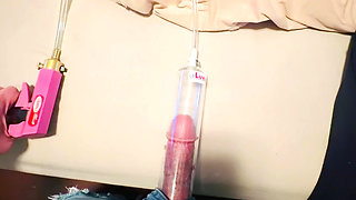 Pumping my 6.5 inch dick to 7.5 Inches!