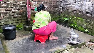 Desi Bhabhi First Time Anal with Brother-in-Law - Tight Pussy Fucking Outdoor