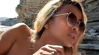 Olivia Ryder Blonde Blowjob Brunette Car Handjob