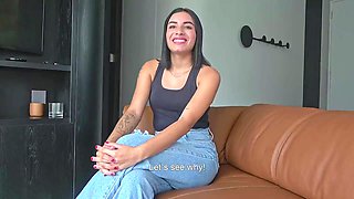 Small 18yo Latina Bombshell Used For Xxx Bang-out In Faux Amateur Audition