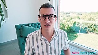 Three Teen Girls Share Huge Cock Reward - Blowjob & Cumshot Orgy