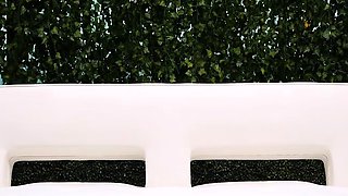 Amateur Jasmin stripping panties and masturbating