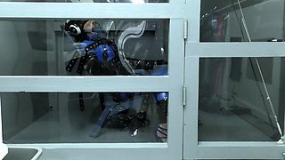 Amateur fetish BDSM action with redhead