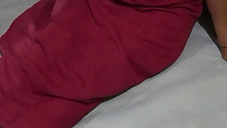 Indian Wife Focusing Hard Work From Home