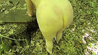 Bouncy Tits Outdoor Action - Public Nudity & Hardcore Pounding in Woods