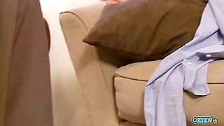 This Brunette Loves Feeling Her Boyfriends Warm Cum On Her Ass