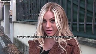 Special - He accepts €1000 and gets his backside pulverized by a torrid Italian chick - English subtitles