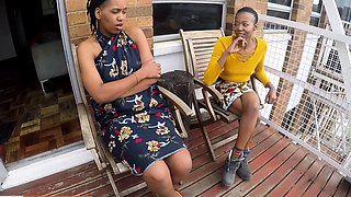 Cheating Ebony Wife Eating Juicy Pussy