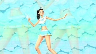 3DGSPOT Molten Femmes Blow A Hefty Man rod In SPLIT SCREEN COMP! THREE DIMENSIONAL ANIMATION PORNO! - Juliana Grandi