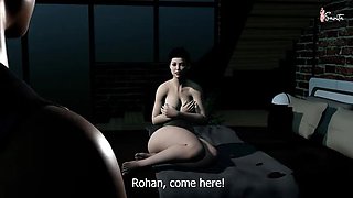 My Friend's Hot Mom Sarla Seduces Me - Desi Indian Stepmom Fucking