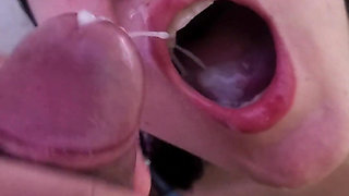 Cum in the Pretty Mouth of the Slut