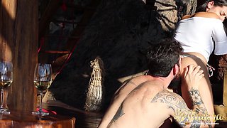 Deep throat passion unfolds with intense, raw sultry ecstasy