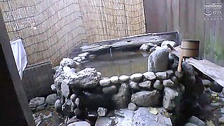 B4A1407-Morning affair sex in the open-air bath of an inn