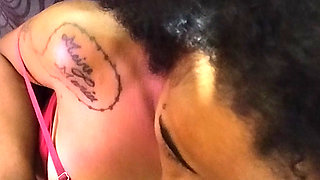 Shy young girl sucking hot