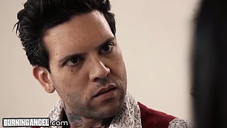 Adria Rae, Joanna Angel And Small Hands In Babysitter Fucked By Pervert Emo Couple
