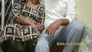 Desi Girlfriend in Salwar Suit Blowjob and Doggy Style Sex - Secret Romantic Date with Cum in Mouth
