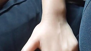 She Lovess to Give Me Handjob on Bus