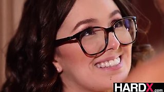 Leana Lovings Surrenders to Codey Steele's Massive Cock - Big Tits Brunette Gets Doggy Style Fuck