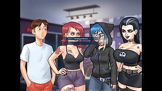 Busty step aunty and her summertime saga with sex toys and lots of fun