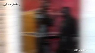 Gloomy Babe Pegging Alex Latex in Dungeon BDSM - Latex Fetish & Strapon Orgasm