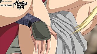 Tsunade and Jiraiya have an intense hentai session with internal cumshot