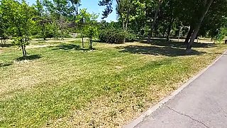 Sexy Step Mommy Fucked Doggy Style in Park - Public Outdoor Sex Party