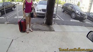 Teen paid and cummed
