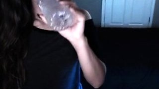 Shy brunette homemade amateur webcam teen