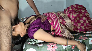 Desi Newly Married Indian Bhabhi Big Cock Mouth Fucking and Doggy Style Sex with Pussy Fart