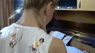 Older Step-Sister Dominated by Younger Brother