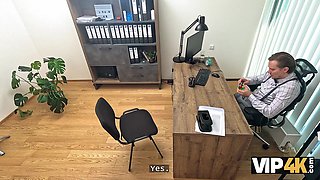 Buxom Marica Chanelle fucks in office for a Loan - VIP 4K