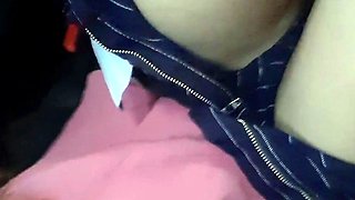 Busty Czech amateur fucks outdoor in public