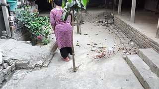 My Aunty Was Cleaning the Yard. but I Hugged Him, Put Him in My Aunty Ass, and Started Fucking Him Anal